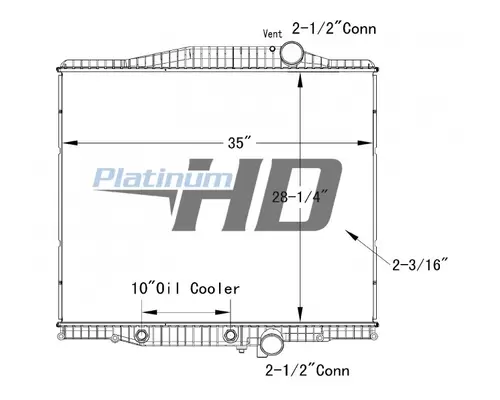 VOLVO VHD RADIATOR ASSEMBLY