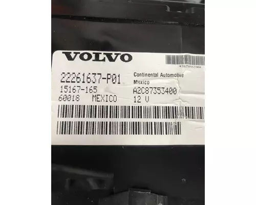 VOLVO VL780 Instrument Cluster