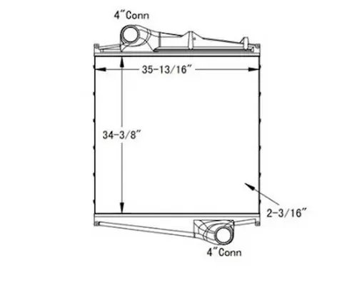 VOLVO VN Series Charge Air Cooler (ATAAC)