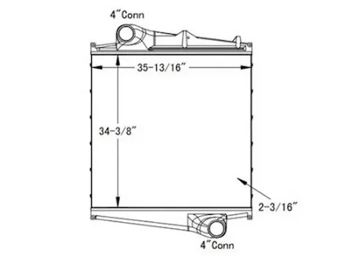 VOLVO VN Series Charge Air Cooler (ATAAC)