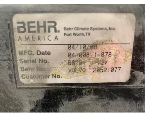 VOLVO VN Series Heater Core