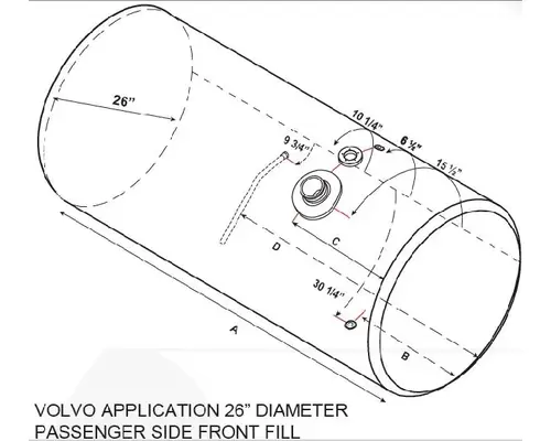 VOLVO VNL 2003-OLDER FUEL TANK