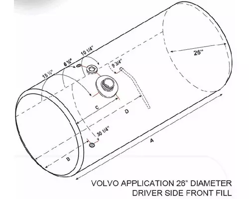 VOLVO VNL 2003-OLDER FUEL TANK