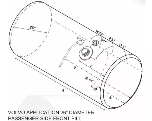 VOLVO VNL 2004-2018 FUEL TANK