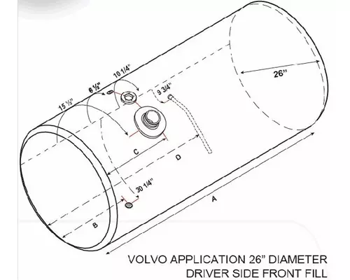 VOLVO VNL 2004-2018 FUEL TANK