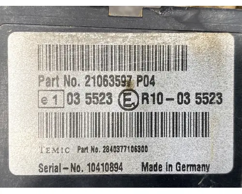 VOLVO VNL Gen 2 ECM (EGR Maintenance Reminder)