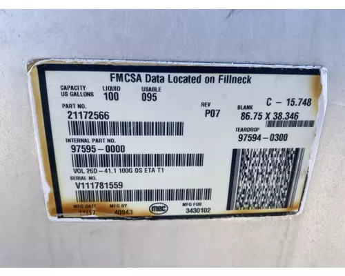 VOLVO VNL Gen 3 Fuel Tank