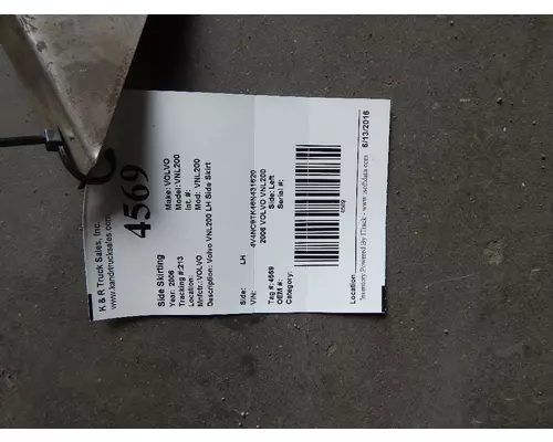VOLVO VNL200 Side Fairing