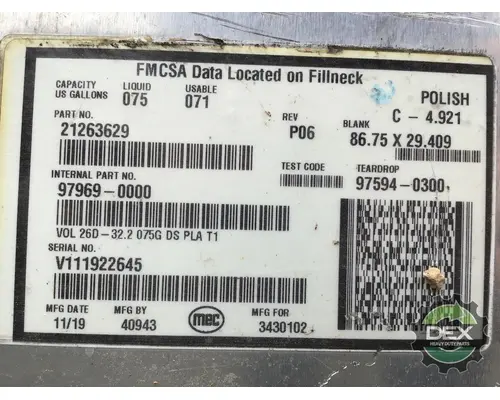 VOLVO VNL300 Fuel Tank