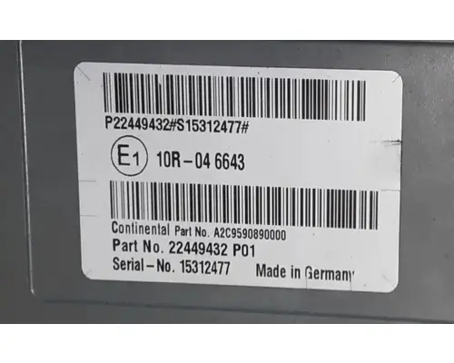 VOLVO VNL670 ACM Aftertreatment Control Module