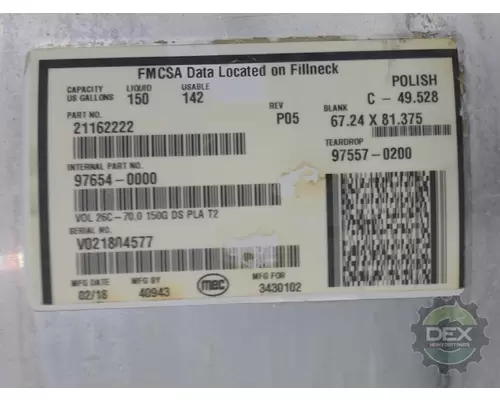 VOLVO VNL740 Fuel Tank