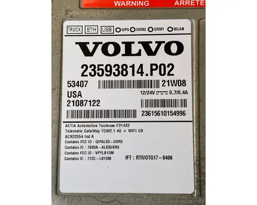 VOLVO VNL760 ECM (HVAC)