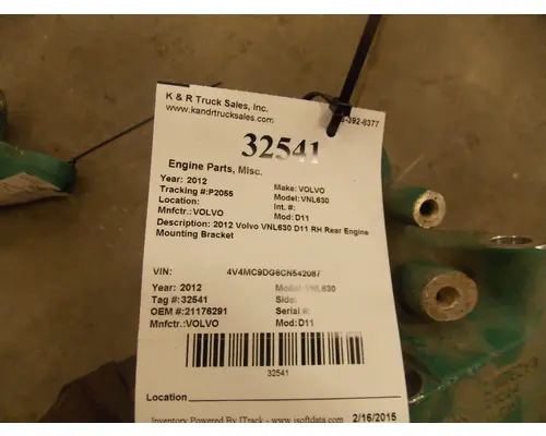 VOLVO VNL 315 Engine Mounts