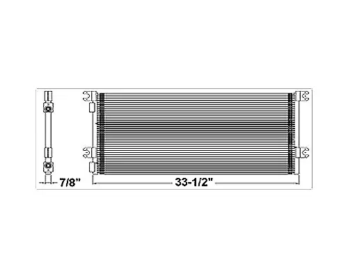 VOLVO VNL AIR CONDITIONER CONDENSER