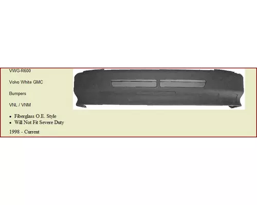 VOLVO VNL BUMPER ASSEMBLY, FRONT