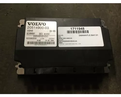 VOLVO VNL CHASSIS CONTROL MODULE (CCM)