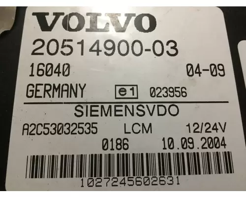 VOLVO VNL CHASSIS CONTROL MODULE (CCM)