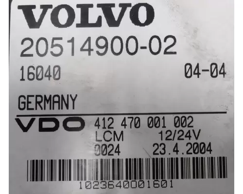 VOLVO VNL CHASSIS CONTROL MODULE (CCM)