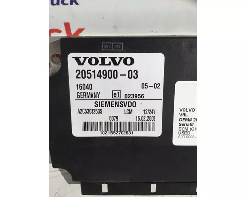 VOLVO VNL CHASSIS CONTROL MODULE (CCM)