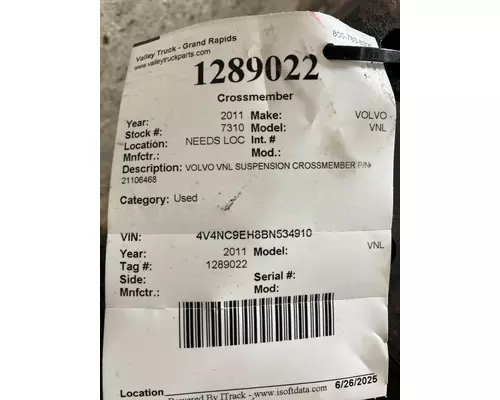 VOLVO VNL Crossmember