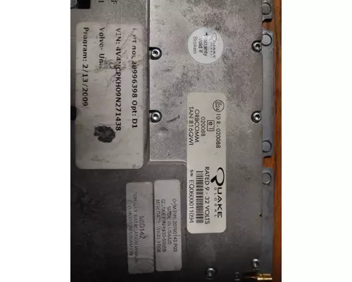 VOLVO VNL DASH CONTROL MODULE