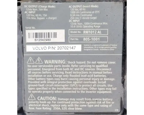 VOLVO VNL Electrical Parts, Misc.