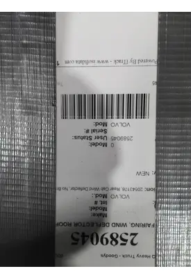 VOLVO VNL FAIRING, WIND DEFLECTOR ROOF