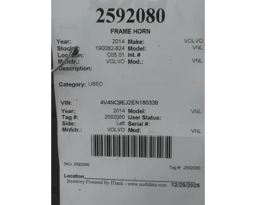 VOLVO VNL FRAME HORN