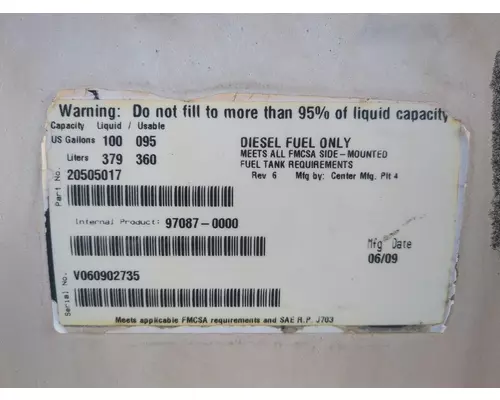 VOLVO VNL Fuel Tank