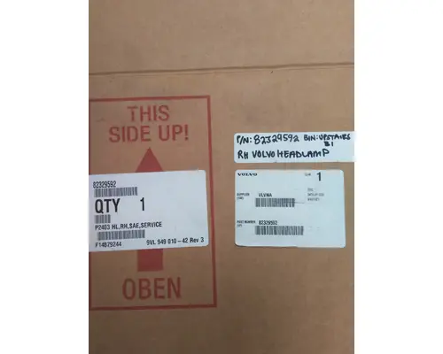 VOLVO VNL HEADLAMP ASSEMBLY