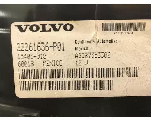 VOLVO VNL Instrument Cluster
