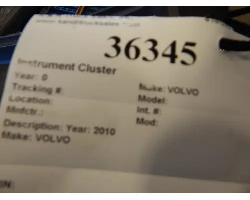 VOLVO VNL Instrument Clusters