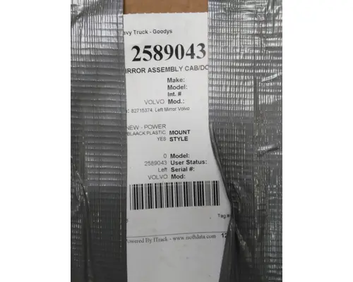 VOLVO VNL MIRROR ASSEMBLY CABDOOR
