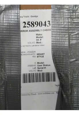 VOLVO VNL MIRROR ASSEMBLY CAB/DOOR