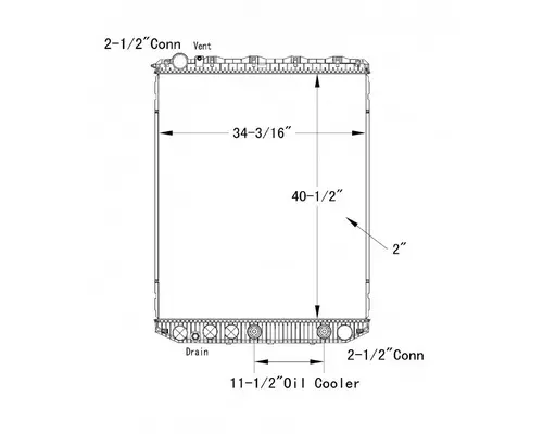 VOLVO VNL RADIATOR ASSEMBLY