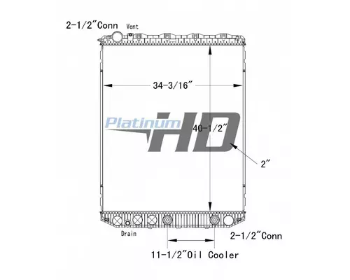 VOLVO VNL RADIATOR ASSEMBLY