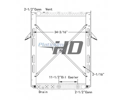 VOLVO VNL RADIATOR ASSEMBLY