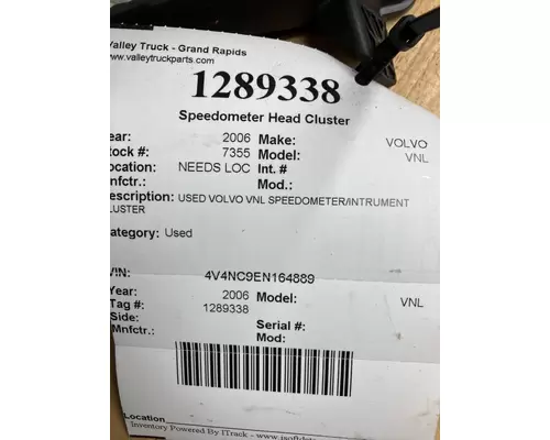 VOLVO VNL Speedometer Head Cluster