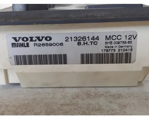 VOLVO VNL TEMPERATURE CONTROL