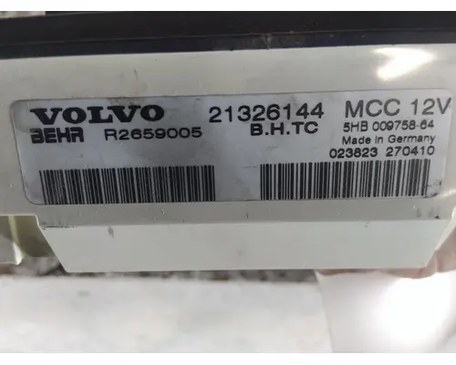 VOLVO VNL TEMPERATURE CONTROL