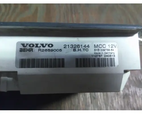 VOLVO VNL TEMPERATURE CONTROL
