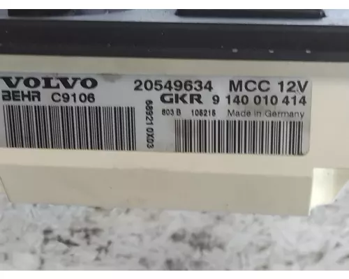 VOLVO VNL TEMPERATURE CONTROL