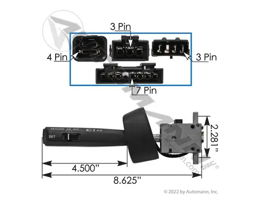 VOLVO VNL TURN SIGNAL SWITCH