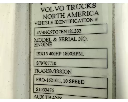 VOLVO VNL WHOLE TRUCK FOR EXPORT