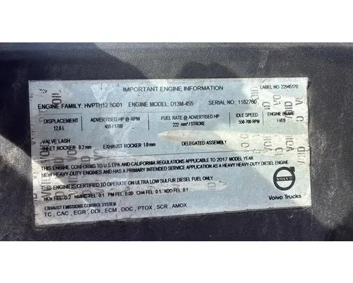 VOLVO VNL WHOLE TRUCK FOR RESALE
