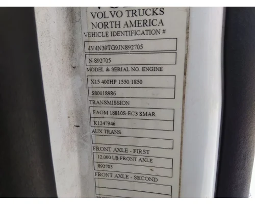 VOLVO VNL WHOLE TRUCK FOR RESALE