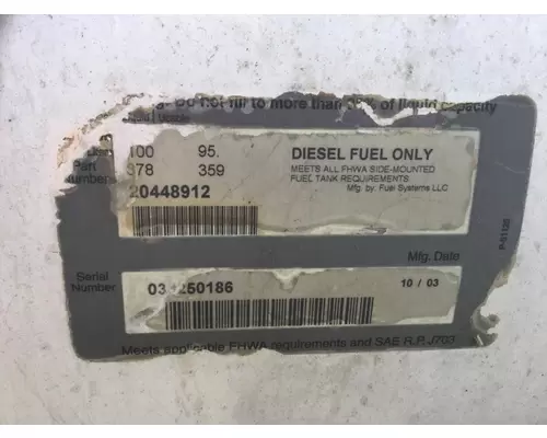 VOLVO VNM 1998-2003 FUEL TANK