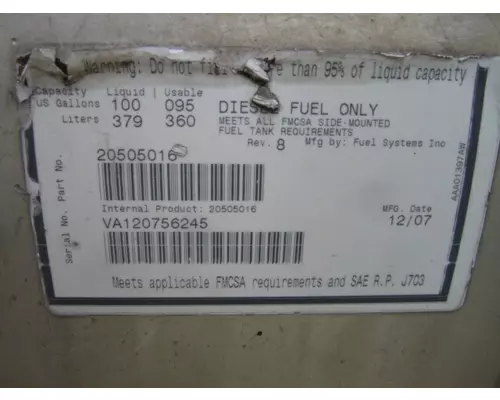 VOLVO VNM 1998-2003 FUEL TANK