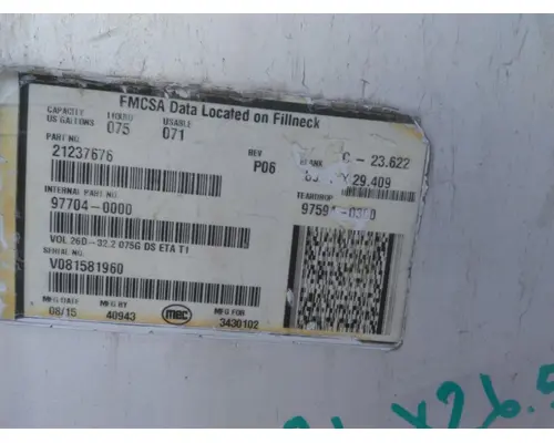 VOLVO VNM 2004-2020 FUEL TANK