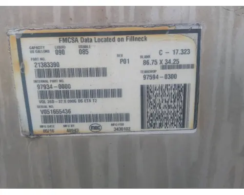 VOLVO VNM 2004-2020 FUEL TANK